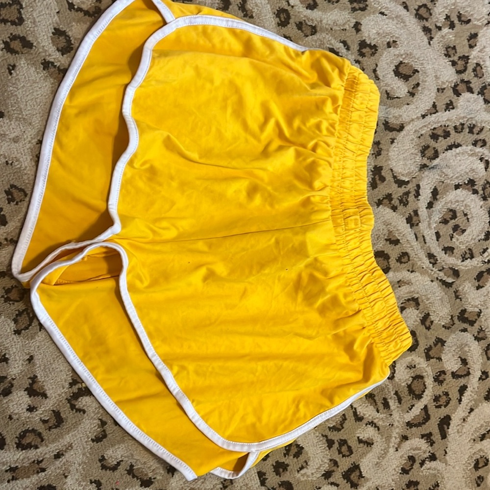 yellow shorts